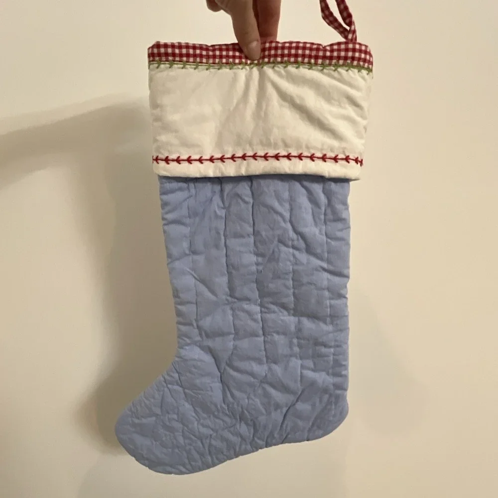 Pottery Barn Kids Nutcracker Christmas Stocking Quilted Appliqué Holiday PBK